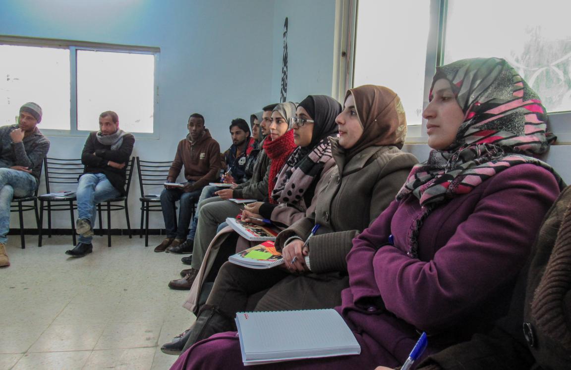 Sessions at ActionAid Community Center Mafraq 
